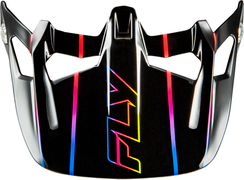 FLY RACING WERX-R CARBON FLOW VISOR BLACK/MULTI