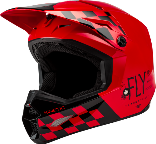 KINETIC LITE RIVAL HELMET GLOSS RED/BLACK LG