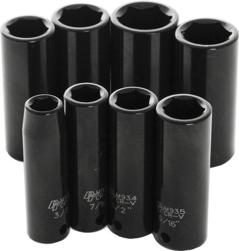 PERFORMANCE TOOL 3/8" SAE Impact Socket Set