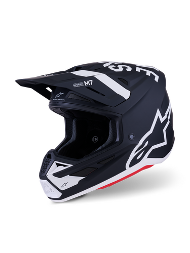 ALPINESTARS SM7 DASHER HELMET BLK/WHT MATT XS