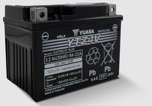 YUASA BATTERY YTZ4V MAINTENANCE FREE