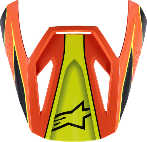 ALPINESTARS SM3 YOUTH FRAY VISOR BLK/ORNG/YLW FLUO GLOSSY
