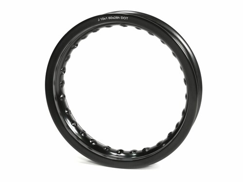 RIM - ALUMINUM  10"X1.60"X28H BLACK