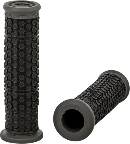 FIRE POWER PILOT ATV STANDARD GRIPS BLACK/GRAY