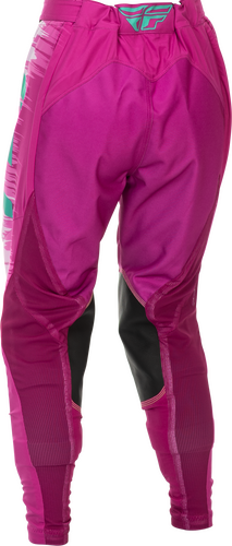 FLY RACING WOMEN'S LITE PANTS PINK/TURQUOISE SZ 0/02