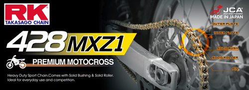 RK EXCEL GBMXZ1 Drive Chain Gold