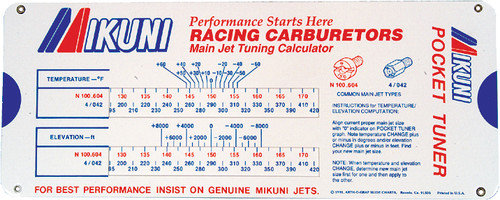 MIKUNI Carburetor Pocket Tuner