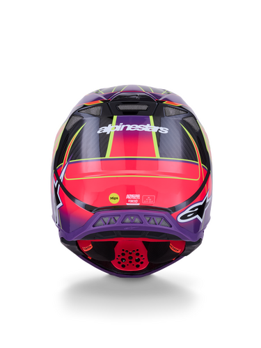ALPINESTARS SUPERTECH S-M10 ERA HELMET PNK/VIOLET/YLW FLUO GLOSSY MD