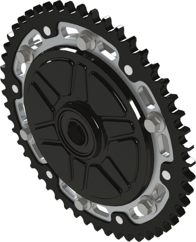 SUPERSPROX CUSHDRIVE CONVERSION 51T SPROCKET BLK SIL BLK
