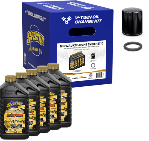 V-TWIN ENGINE OIL CHG KIT M8 SYNTHETIC