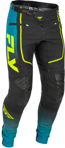 FLY RACING YOUTH RAYCE BICYCLE PANTS TEAL/BLACK/LIME SZ 18