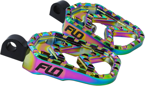 FLO MOTORSPORTS SAVAGE SERIES FOOTPEGS JET FUEL