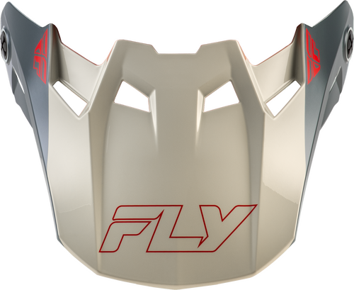 FLY RACING FORMULA CC GLIDE VISOR BLACK/RED/GREY MD/LG