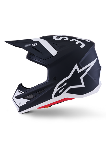 ALPINESTARS SM7 DASHER HELMET BLK/WHT MATT XS