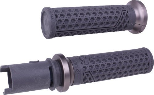 VAN'S LOCK-ON GRIPS GRAPHITE/GUN METAL CVO `23-24