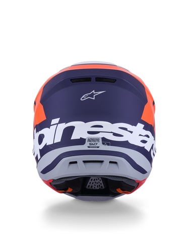 ALPINESTARS SM7 CORE HELMET ORNG/BLUE MATT MD