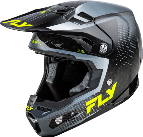YTH FORMULA S CARBON PROTOCOL HLMT BLK CARBON/GREY/HI-VIS YL