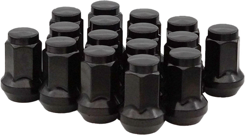 LUG NUTS BLACK POL 3/8"-24 60  TAPERED 16/PK