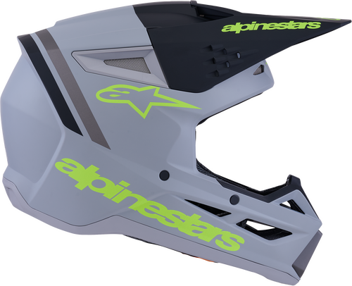 ALPINESTARS SM3 RADIUM HELMET GRY/BLK/YLW FLUO MATT LG