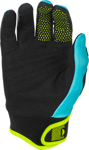 FLY RACING F-16 GLOVES AQUA/BLACK/WHITE XL