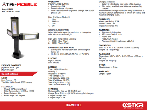 STKR Tri-Mobile Light