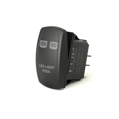 FLIP STD ROCKER SWITCH POD LED