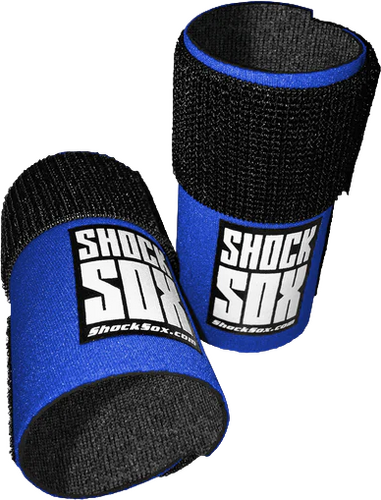 SHOCK SOX  4"U  BLUE UPSIDE DOWN FORKS