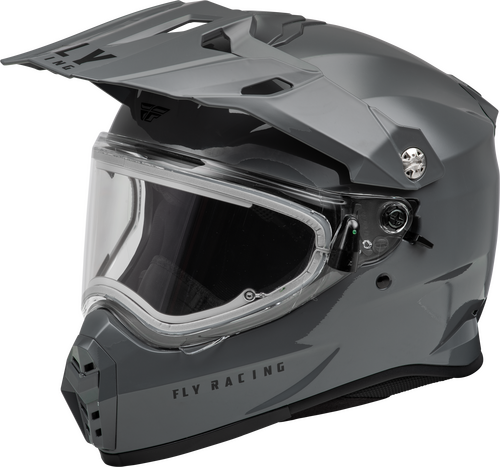 FLY RACING TREKKER CW SOLID HELMET ELEC SHLD GREY SM
