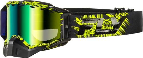 ZONE SNOW GOGGLE GRN/BLK W/GREEN MIR/YELLOW LENS