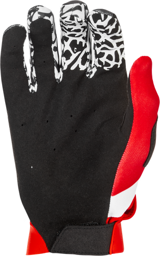 FLY RACING PRO LITE DBK GLOVES BLACK/WHITE/RED MD