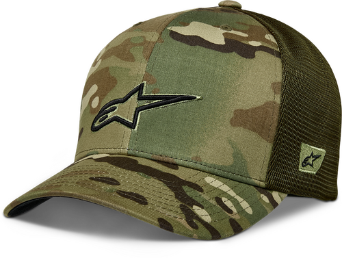 ALPINESTARS RECON CAMO TRUCKER HAT GREEN CAMO
