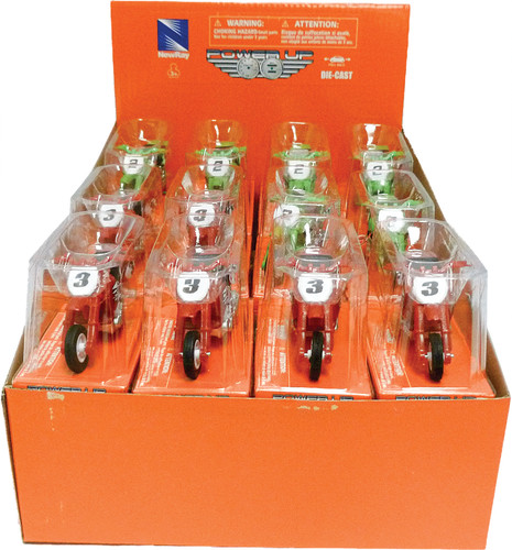 NEW-RAY Pull-Back Mini Bike Pack w/Display Box