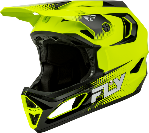 YTH RAYCE SONAR BICYCLE HLMT HI-VIS/BLACK/WHITE YL