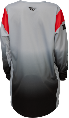 FLY RACING YOUTH KINETIC DBK JERSEY GREY/BLACK/RED YL