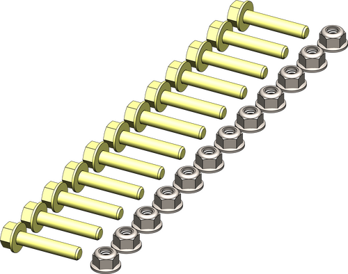 KFI PRODUCTS KFI-UHMW WEAR BAR HARDWARE KIT