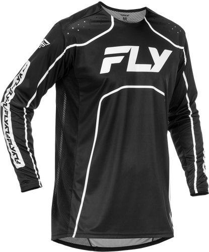 FLY RACING RAYCE BICYCLE JERSEY BLACK/WHITE 2X