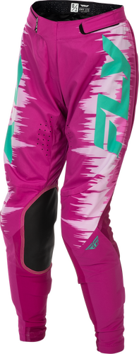 FLY RACING WOMEN'S LITE PANTS PINK/TURQUOISE SZ 0/02