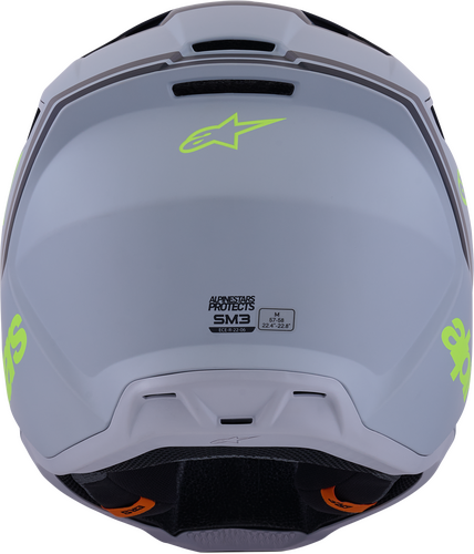 ALPINESTARS SM3 RADIUM HELMET GRY/BLK/YLW FLUO MATT LG