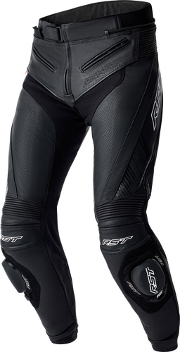 RST S1 D3O LEATHER LADIES PANTS BLACK MD