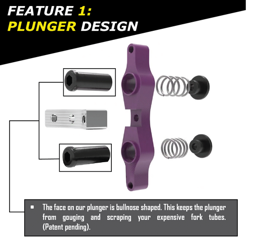 TAMER TAMER DOUBLE BUTTON X-WING PURPLE