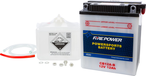 FIRE POWER 12V Heavy Duty Battery w/Acid Pack