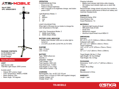 STKR Tri-Mobile Light