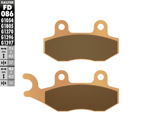 Galfer HH Sintered Compound Brake Pads FD086G1396