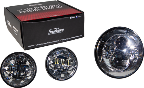 HARDDRIVE LED Headlight/Passing Lamp Set