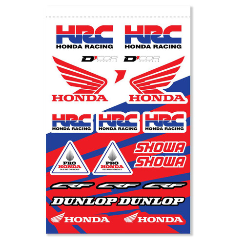 D-COR Honda Decal Sheet