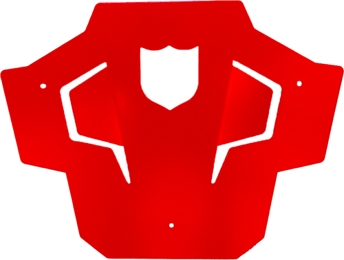 REAR SPORT BUMPER SKID PLATE RED