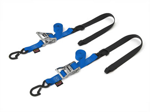 POWERTYE 1 1/2" Fat Ratchet Straps w/Soft Tye & Secure Hooks