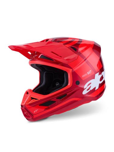 ALPINESTARS SM7 CORE HELMET RED GLOSSY LG