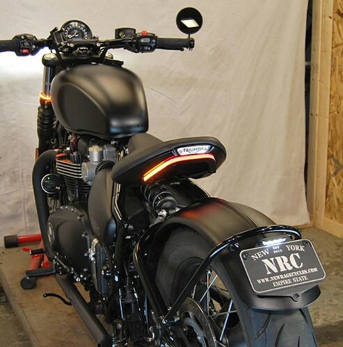 New Rage Cycles LED Fender Eliminator Triumph Bobber 2017-2026
