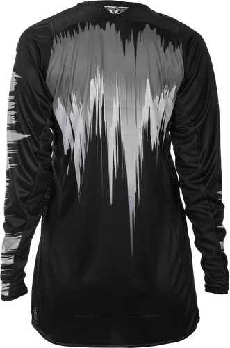 FLY RACING WOMEN'S LITE JERSEY BLACK/GREY/WHITE MD